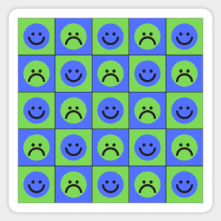 HAPPY AND SAD FACES Sticker